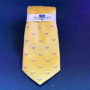 Club room silk tie, brand new